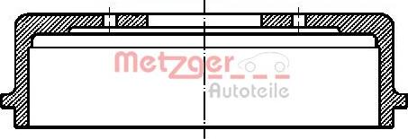 Metzger BT 1113 - Тормозной барабан autospares.lv