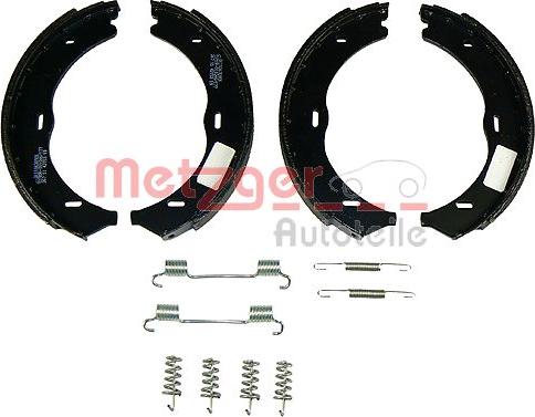 Metzger KR 989 - Комплект тормозов, ручник, парковка autospares.lv