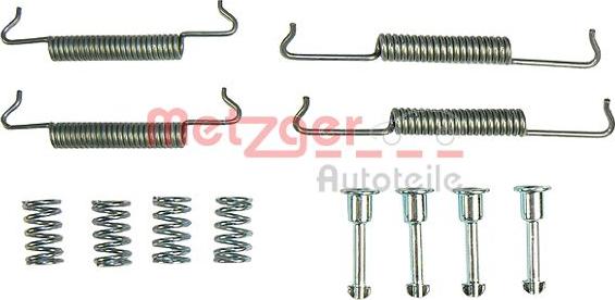 Metzger KR 665 - Комплект тормозов, ручник, парковка autospares.lv