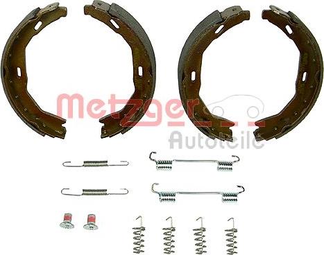 Metzger KR 214 - Комплект тормозов, ручник, парковка autospares.lv