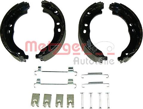 Metzger KR 215 - Комплект тормозов, ручник, парковка autospares.lv