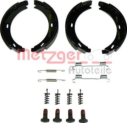 Metzger KR 216 - Комплект тормозов, ручник, парковка autospares.lv