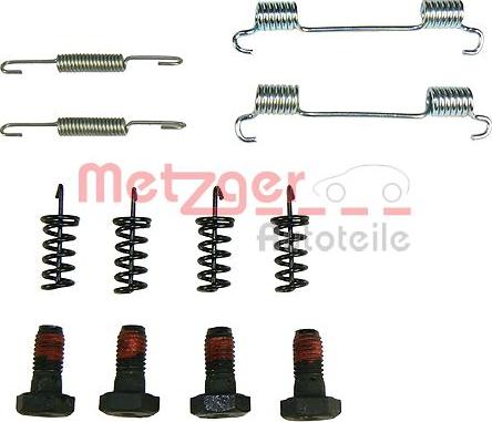 Metzger KR 216 - Комплект тормозов, ручник, парковка autospares.lv