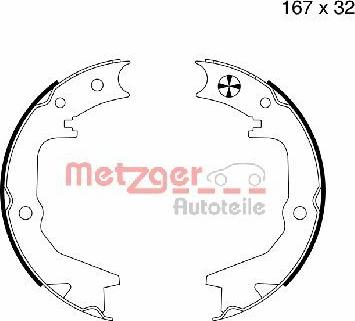 Metzger MG 992 - Комплект тормозов, ручник, парковка autospares.lv