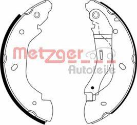 Metzger MG 966 - Комплект тормозных колодок, барабанные autospares.lv