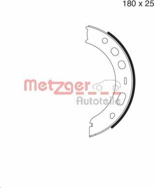 Metzger MG 979 - Комплект тормозов, ручник, парковка autospares.lv