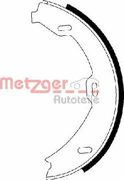 Metzger MG 978 - Комплект тормозов, ручник, парковка autospares.lv