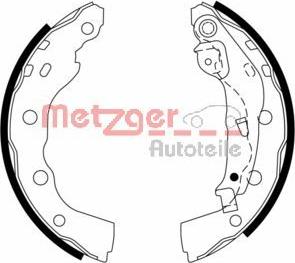 Metzger MG 973 - Комплект тормозных колодок, барабанные autospares.lv