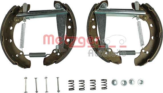 Metzger MG 571V1 - Комплект тормозных колодок, барабанные autospares.lv