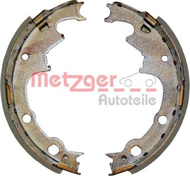 Metzger MG 649 - Комплект тормозных колодок, барабанные autospares.lv