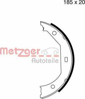 Metzger MG 652 - Комплект тормозов, ручник, парковка autospares.lv