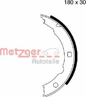 Metzger MG 665 - Комплект тормозов, ручник, парковка autospares.lv