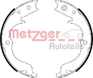 Metzger MG 110 - Комплект тормозов, ручник, парковка autospares.lv