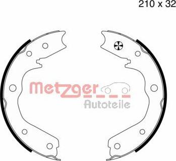 Metzger MG 817 - Комплект тормозов, ручник, парковка autospares.lv