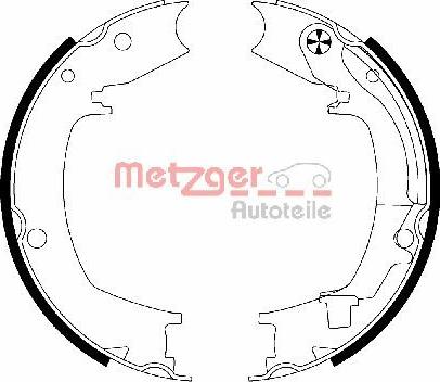 Metzger MG 204 - Комплект тормозов, ручник, парковка autospares.lv