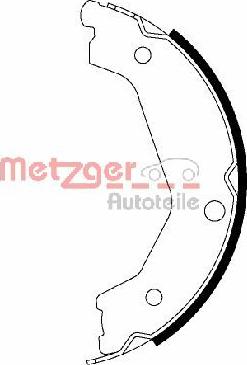 Metzger MG 206 - Комплект тормозов, ручник, парковка autospares.lv