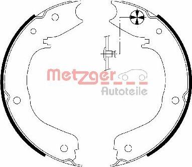 Metzger MG 203 - Комплект тормозов, ручник, парковка autospares.lv