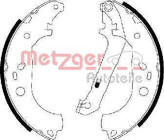 Metzger MG 211 - Комплект тормозных колодок, барабанные autospares.lv