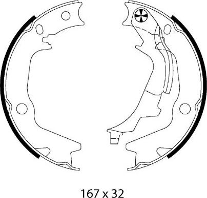 Metzger MG 226 - Комплект тормозов, ручник, парковка autospares.lv