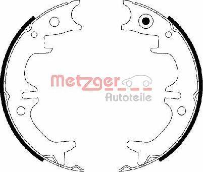 Metzger MG 220 - Комплект тормозов, ручник, парковка autospares.lv