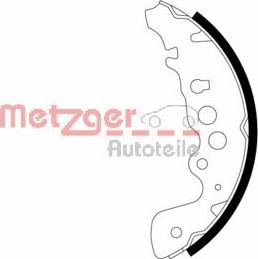 Metzger MG 730 - Комплект тормозных колодок, барабанные autospares.lv