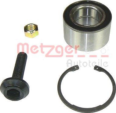 Metzger WM 997 - Подшипник ступицы колеса, комплект autospares.lv