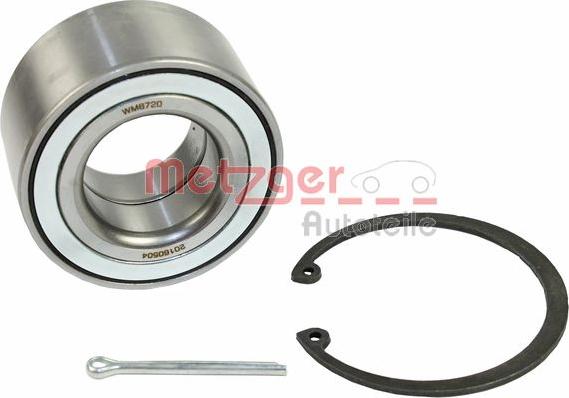 Metzger WM 6720 - Подшипник ступицы колеса, комплект autospares.lv