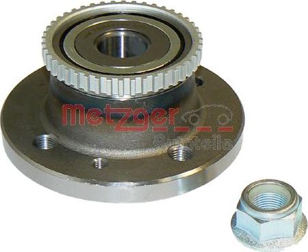 Metzger WM 1091 - Подшипник ступицы колеса, комплект autospares.lv