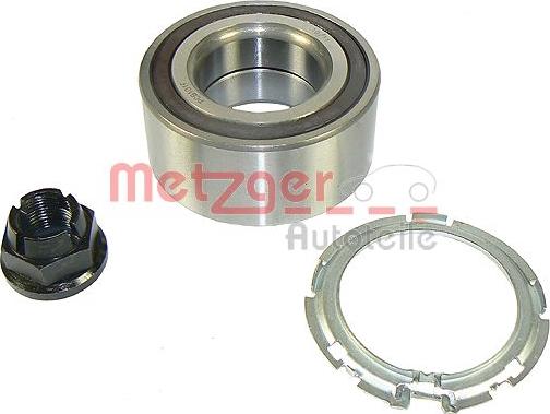 Metzger WM 1313 - Подшипник ступицы колеса, комплект autospares.lv