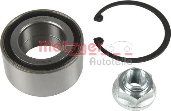 Metzger WM 7526 - Подшипник ступицы колеса, комплект autospares.lv