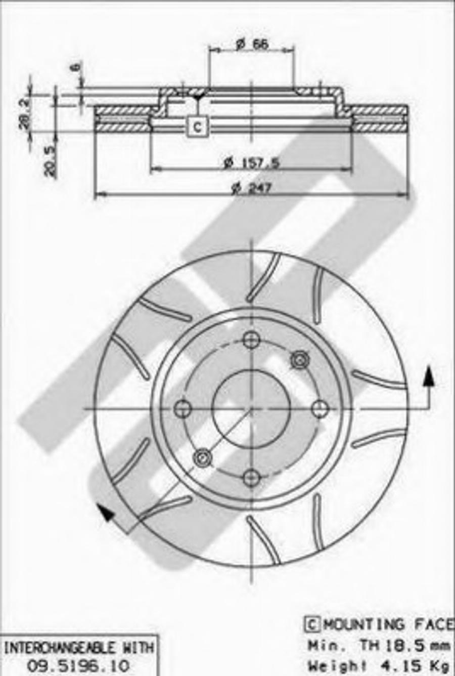 Metzger X24249 - Тормозной диск autospares.lv