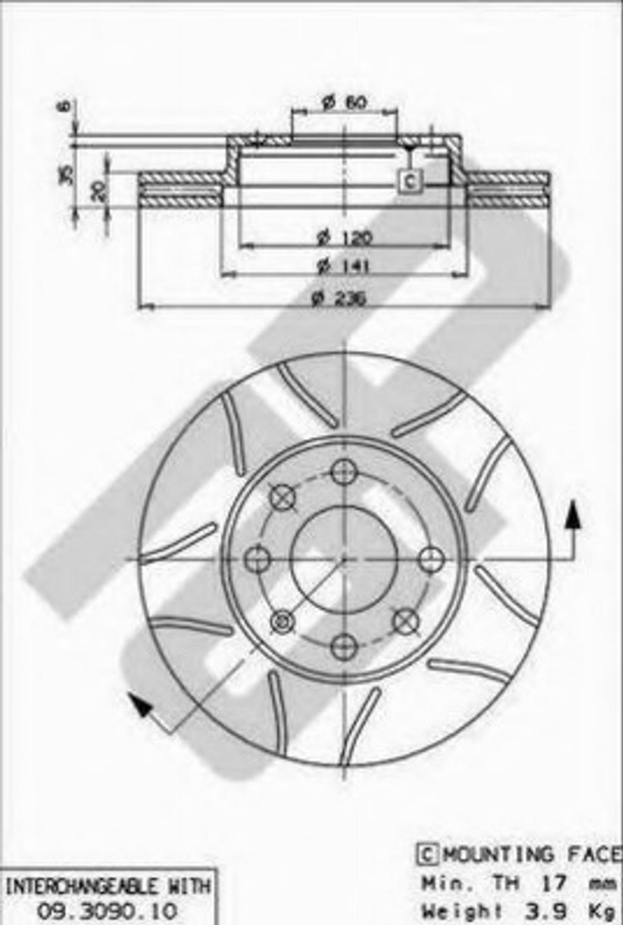 Metzger X20238 - Тормозной диск autospares.lv