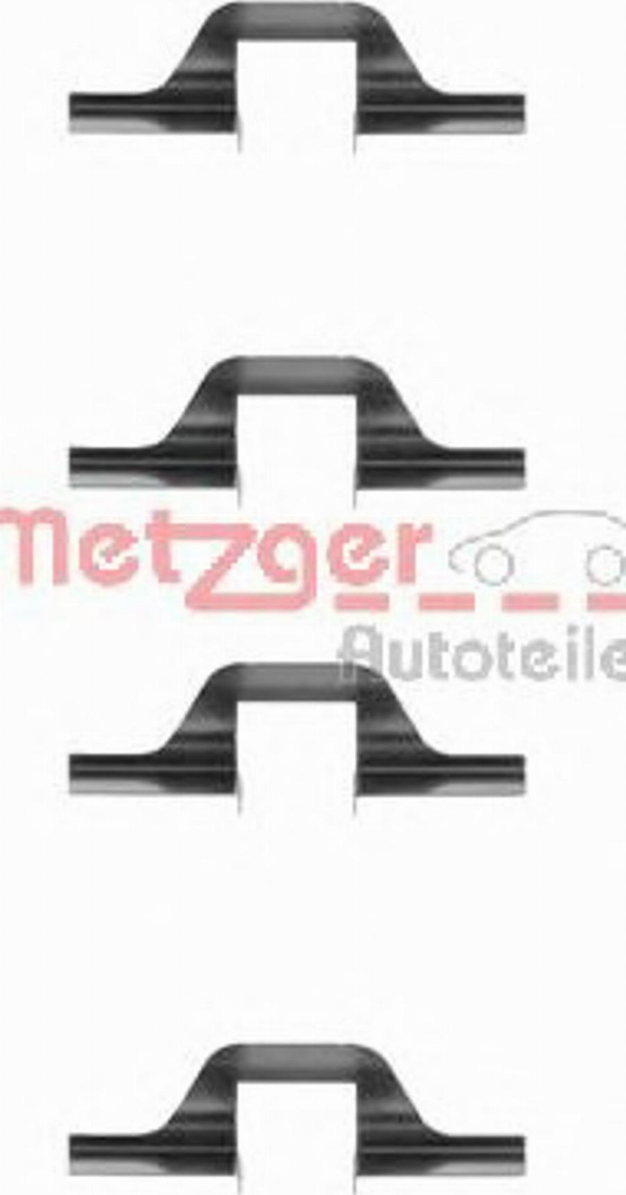 Metzger Z 1263 - Комплектующие для колодок дискового тормоза autospares.lv