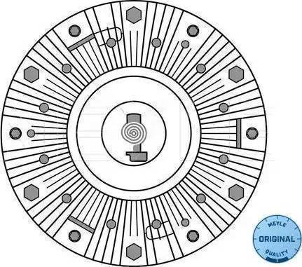 Meyle 16-34 234 0005 - Сцепление, вентилятор радиатора autospares.lv