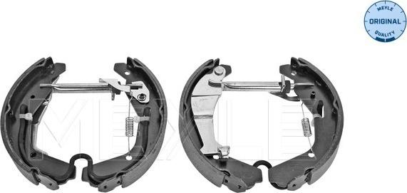 Meyle 614 533 0000/K - Комплект тормозных колодок, барабанные autospares.lv