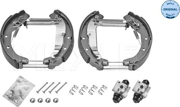 Meyle 614 533 0012 - Комплект тормозных колодок, барабанные autospares.lv