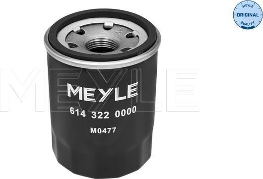 Meyle 614 322 0000 - Масляный фильтр autospares.lv