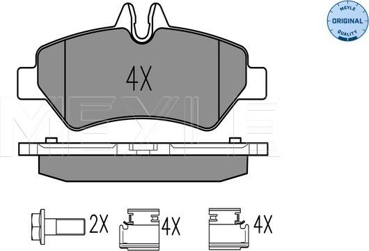 Meyle 025 291 9019 - Тормозные колодки, дисковые, комплект autospares.lv