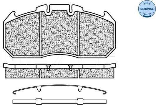 Meyle 025 291 3130 - Тормозные колодки, дисковые, комплект autospares.lv