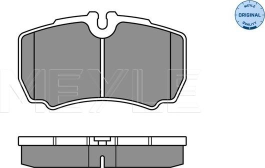 Meyle 025 291 2320 - Тормозные колодки, дисковые, комплект autospares.lv