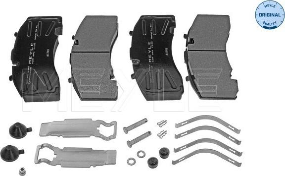 Meyle 025 291 7130 - Тормозные колодки, дисковые, комплект autospares.lv