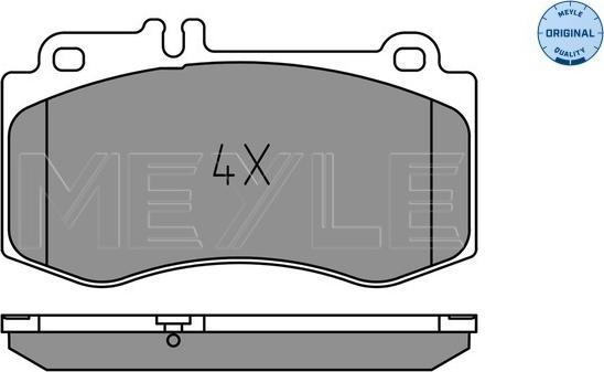 Meyle 025 249 7618 - Тормозные колодки, дисковые, комплект autospares.lv