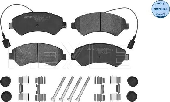 Meyle 025 244 6619/W1 - Тормозные колодки, дисковые, комплект autospares.lv