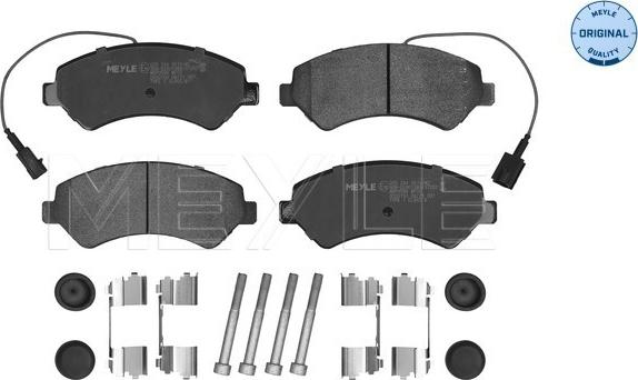 Meyle 025 244 6619/W2 - Тормозные колодки, дисковые, комплект autospares.lv