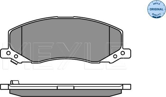 Meyle 025 244 1817/W - Тормозные колодки, дисковые, комплект autospares.lv