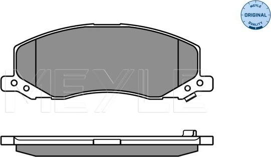 Meyle 025 244 1817/W - Тормозные колодки, дисковые, комплект autospares.lv