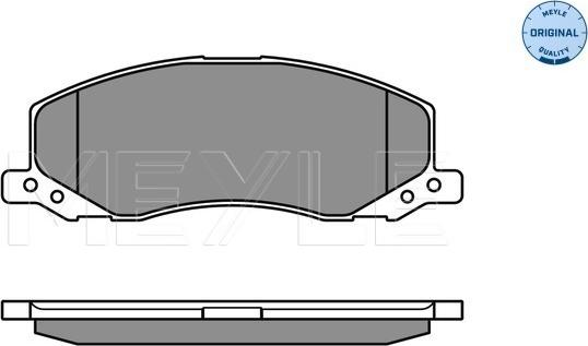 Meyle 025 244 1817/W - Тормозные колодки, дисковые, комплект autospares.lv