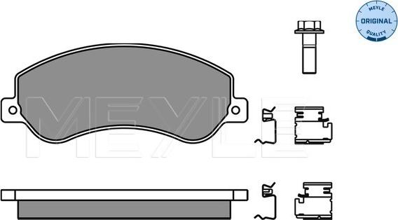 Meyle 025 244 8419/W - Тормозные колодки, дисковые, комплект autospares.lv