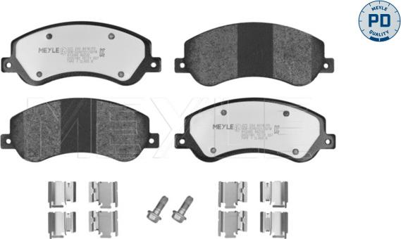 Meyle 025 244 8418/PD - Тормозные колодки, дисковые, комплект autospares.lv