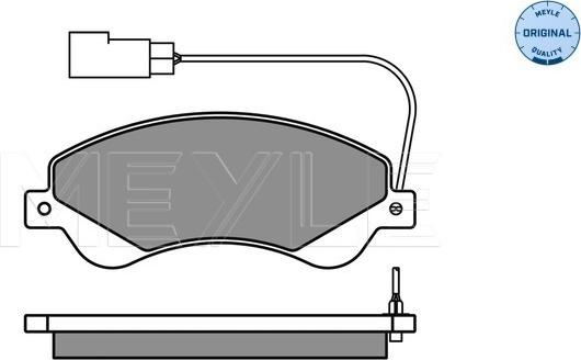 Meyle 025 244 8518/W - Тормозные колодки, дисковые, комплект autospares.lv